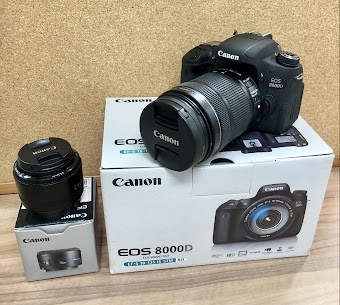 Canon、EOS800D 18-135mm レンズキット Canon EF50mm f：1.8Ⅱ 単焦点レンズ 買取いたしました！のイメージ