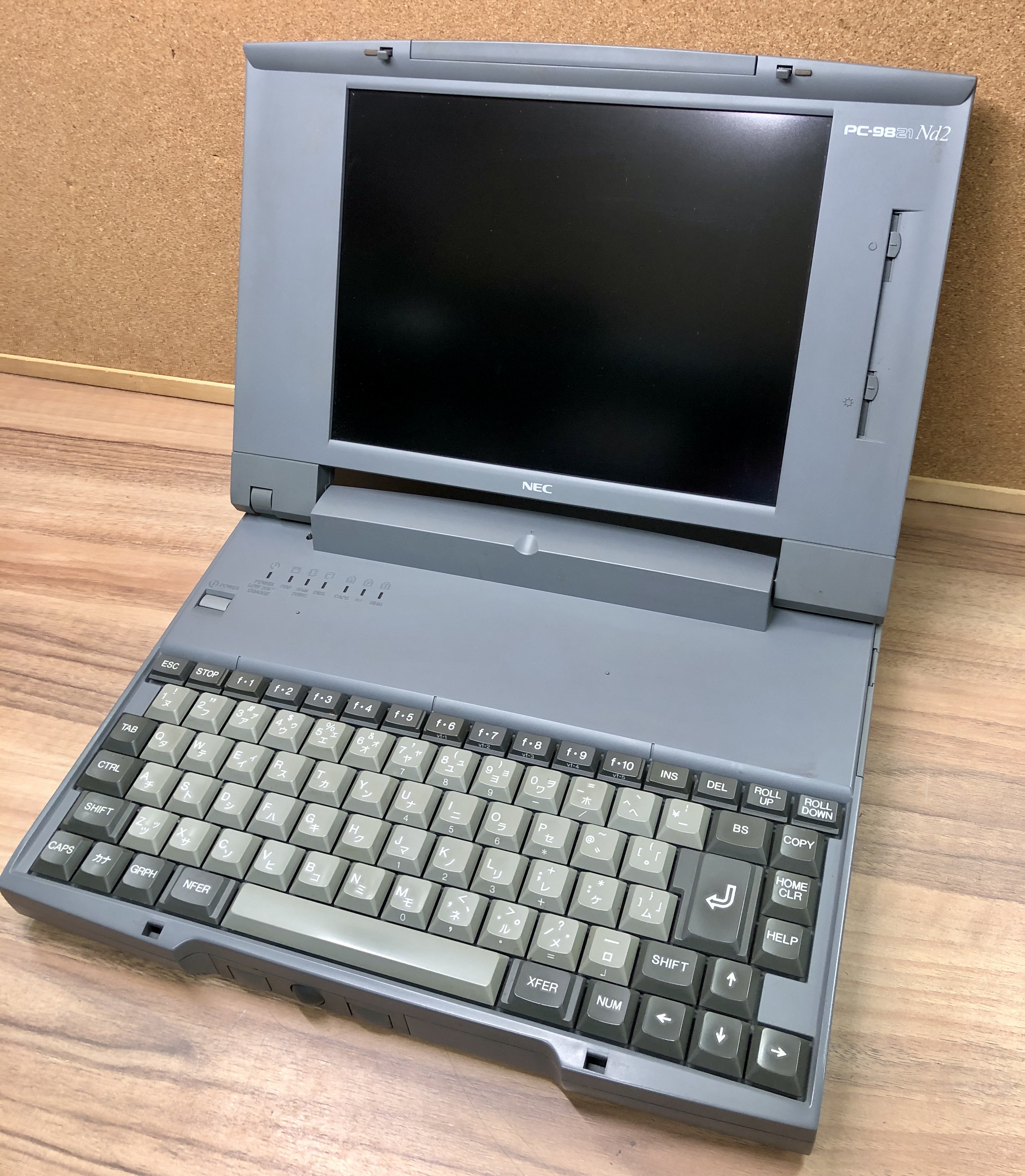 NEC PC-9821 Nｄ2/3 PC98 ノートブック買取いたしました！ Win 3.1 MS-DOS起動しました。店頭にて販売中です！のイメージ
