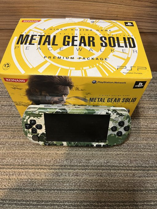 レアなメタルギアPSP本体買取ました。画面小傷などありますが動作良好です。のイメージ