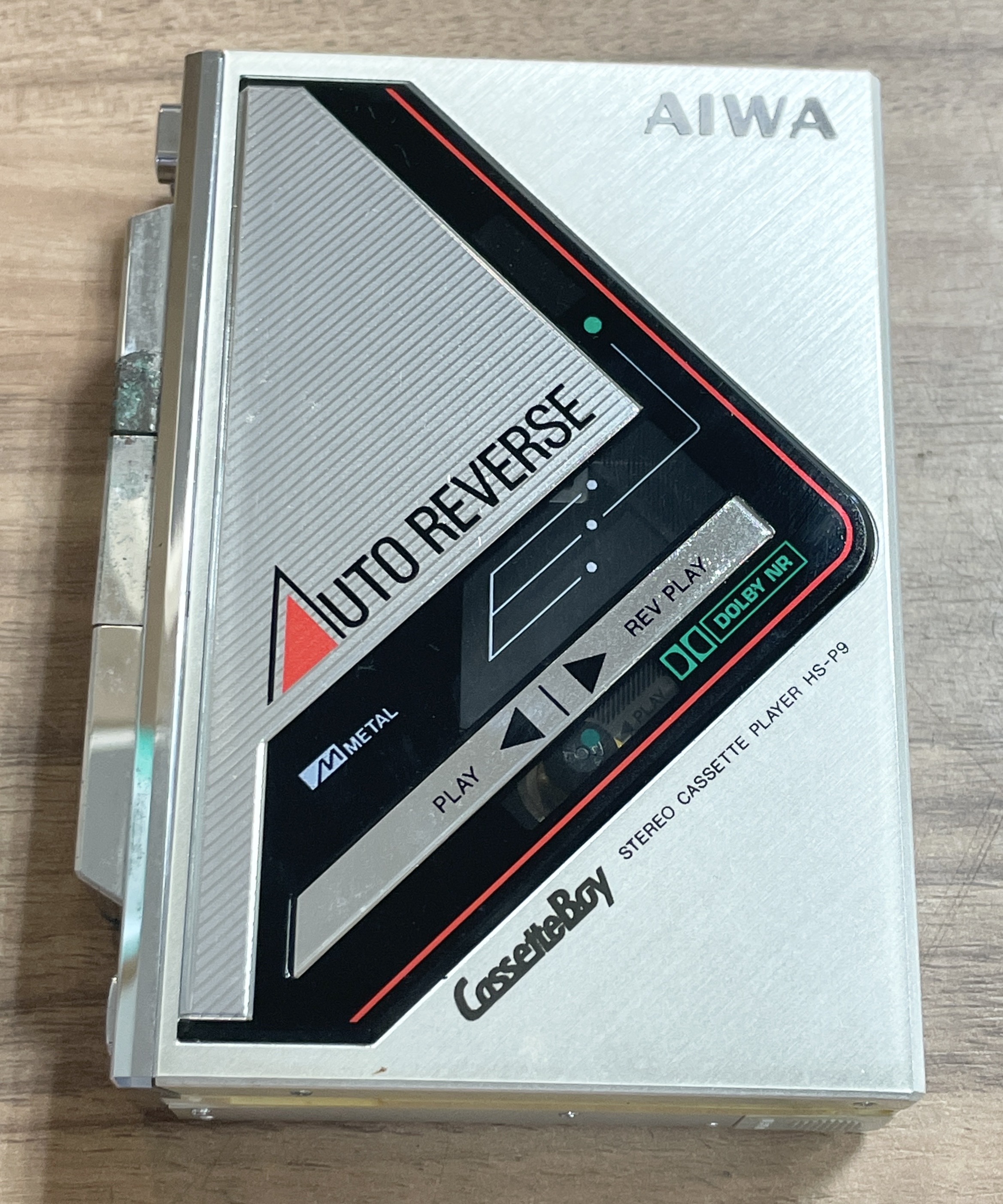 AIWAのポータブルカセットプレーヤー「カセットボーイ」買取いたしました！ このカセットボーイは残念ながら動きませんでした・・・のイメージ