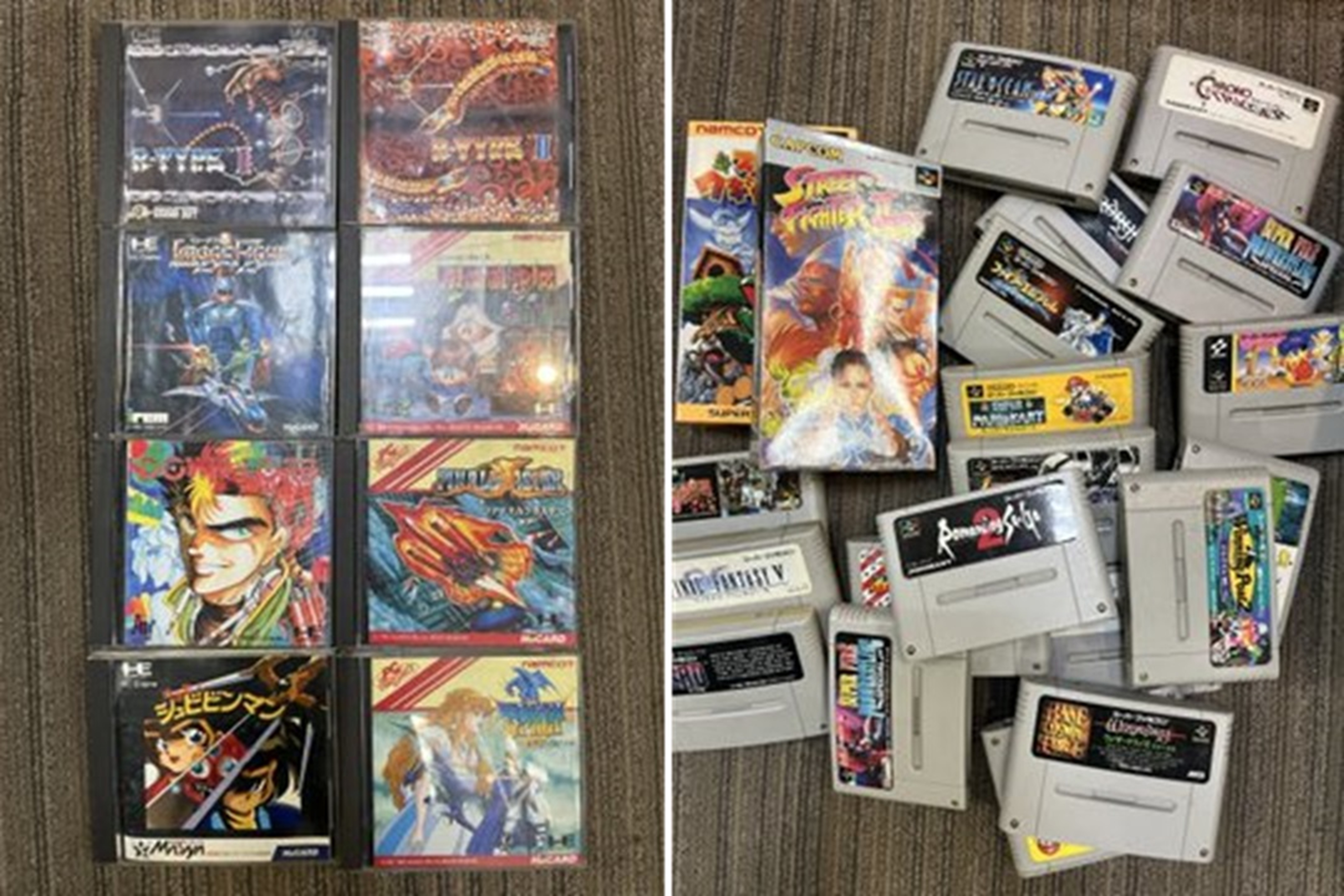 PCエンジンソフト、スーファミソフトなど買取ました。クリーニングして店頭出してきます。のイメージ