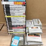 PS2ソフト、スーパーファミコンソフトなど大量買取しました！ 値段付けて出していきます。のイメージ