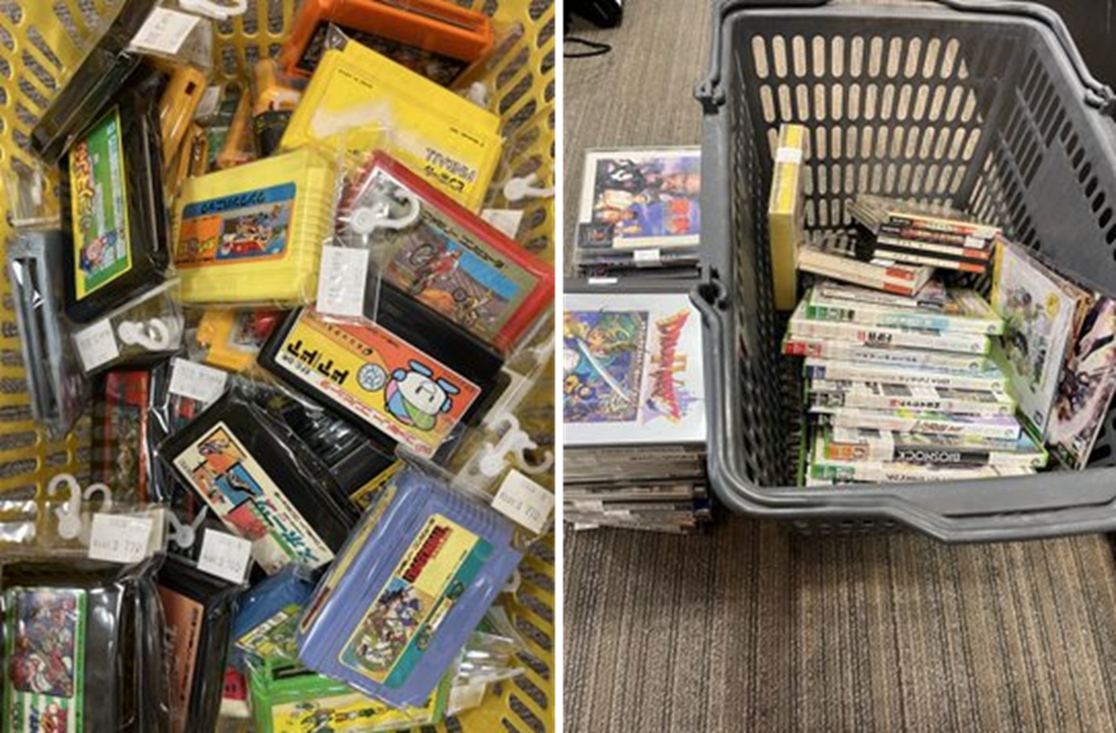 たまってたゲームソフト 店頭出しました。のイメージ